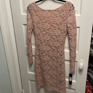 NWT Blush lace backless mini dress